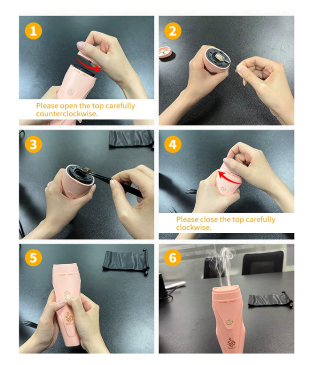 Bukhoon, Electric Portable Comb Hair Burner For Bakhoor