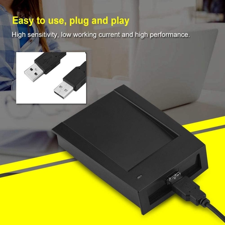 R10 RFID CARD READER USB PLUG AND PLAY FOR 125KHZ/13.56MHZ