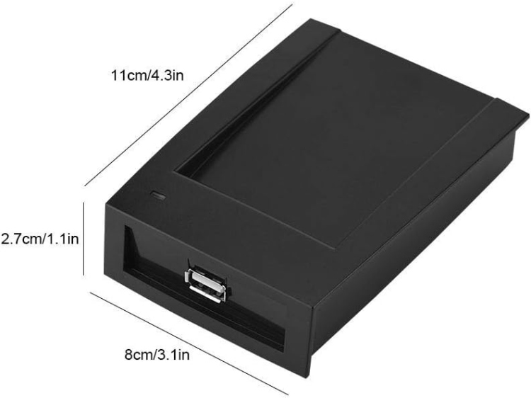 R10 RFID CARD READER USB PLUG AND PLAY FOR 125KHZ/13.56MHZ