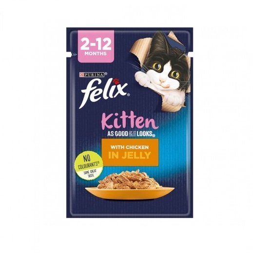 felix kitten wet food with chicken in jelly