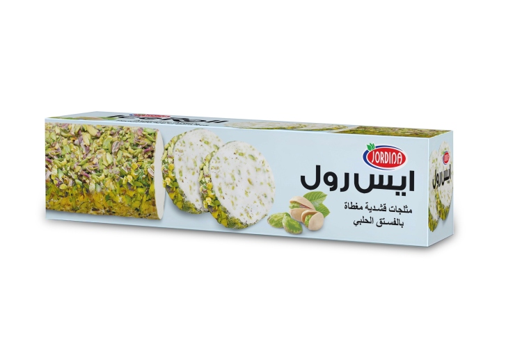 جوردينا بوظة ايس رول فستق حلبي