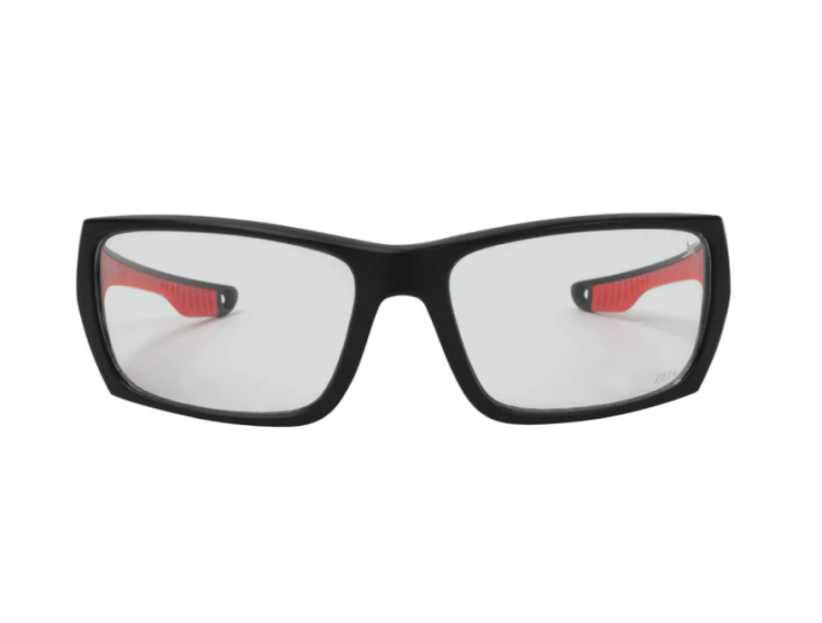 EyeframesInt-XP-11003-PC-CL, Clear Lens Safety Glasses, Assorted Colors 