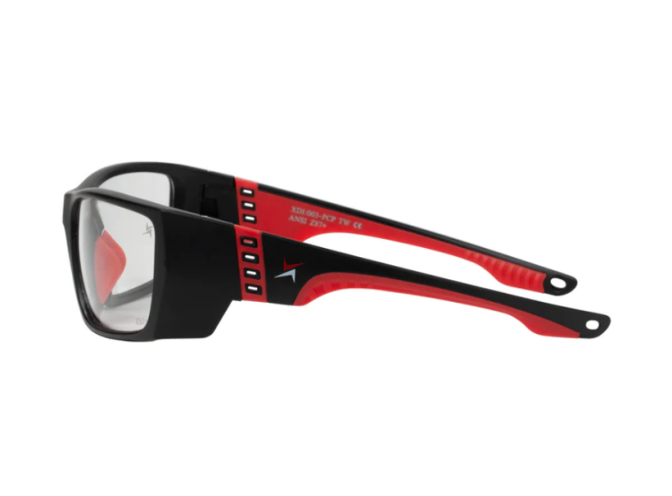 EyeframesInt-XP-11003-PC-CL, Clear Lens Safety Glasses, Assorted Colors 