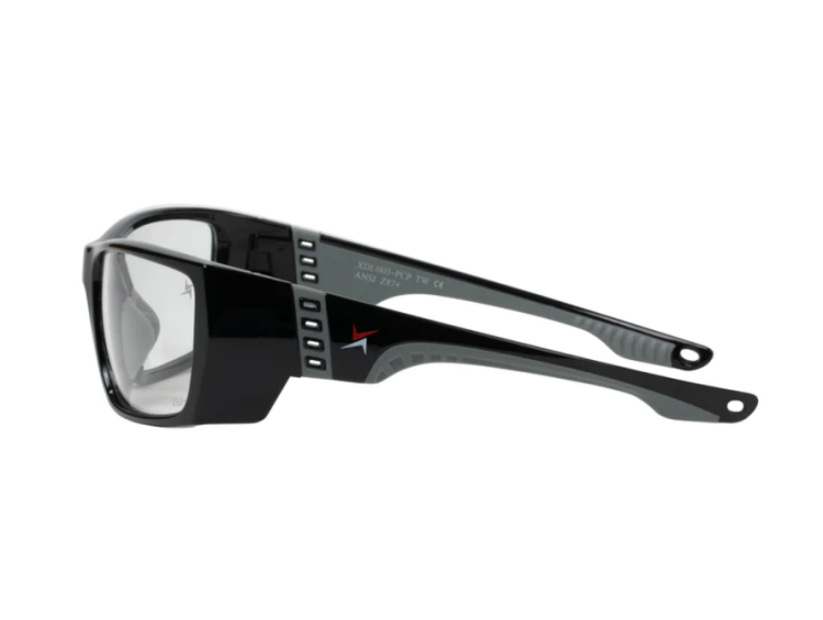 EyeframesInt-XP-11003-PC-CL, Clear Lens Safety Glasses, Assorted Colors 