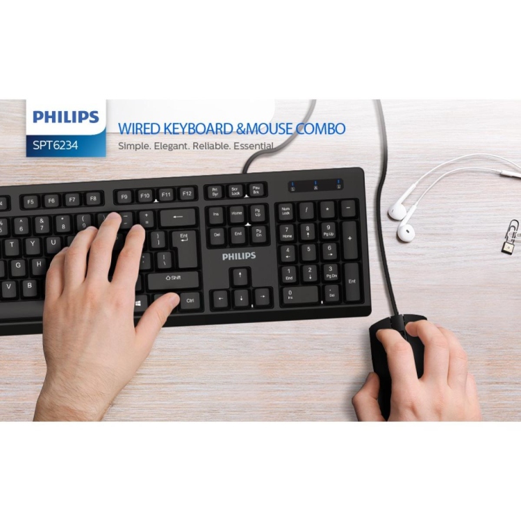 PHILIPS WIRED KEBOARD AND MOUSE C284