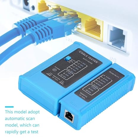  RJ45 AND RJ11 NETWORK CABLE TESTER