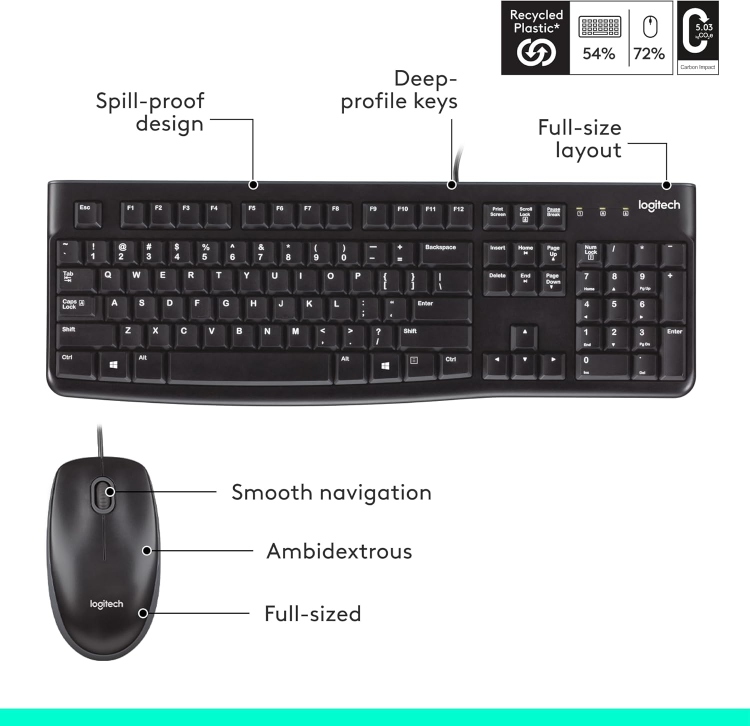 LOGITECH MK120 KEYBOARD - MOUSE