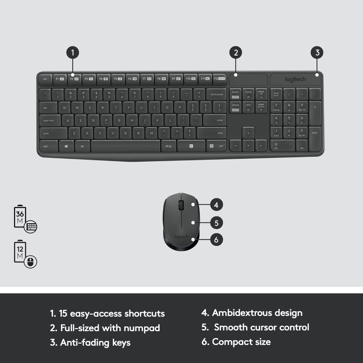 LOGITECH KEYBOARD WIRELESS MK235