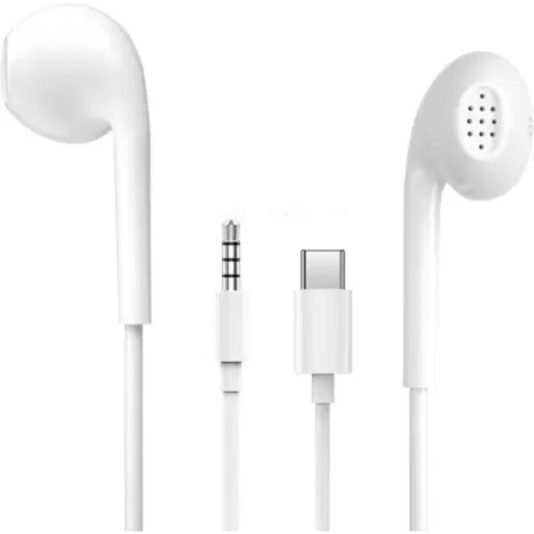 WK DESIGN Y12 WIRED EARPHONE TYPE C - WHITE