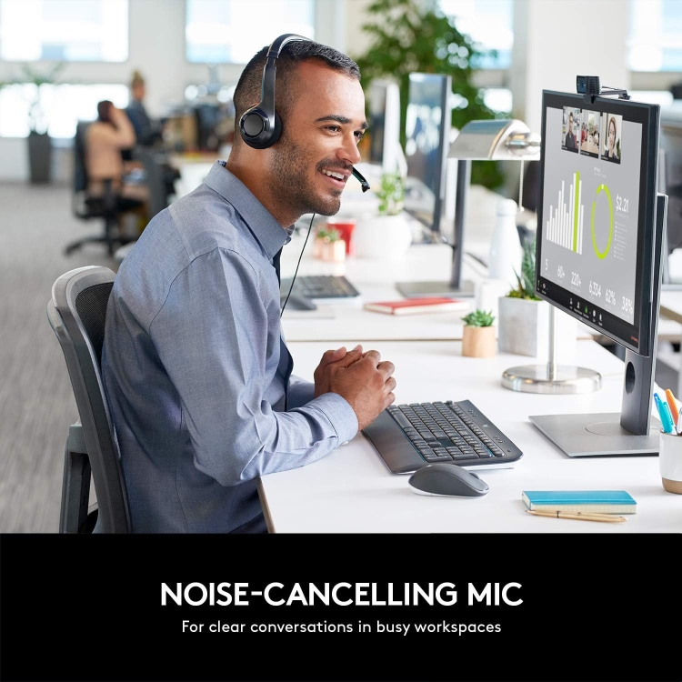 LOGITECH H390 USB HEADSET WITH NOISE-CANCELLING MIC