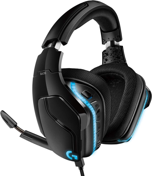 Logitech G633s RGB Wired Gaming Headset, USB (DTS Headphone:X 2.0) 7.1 Surround Sound , Flip-to-Mute Mic, Swivel, Multi Platform Support (3.5mm)