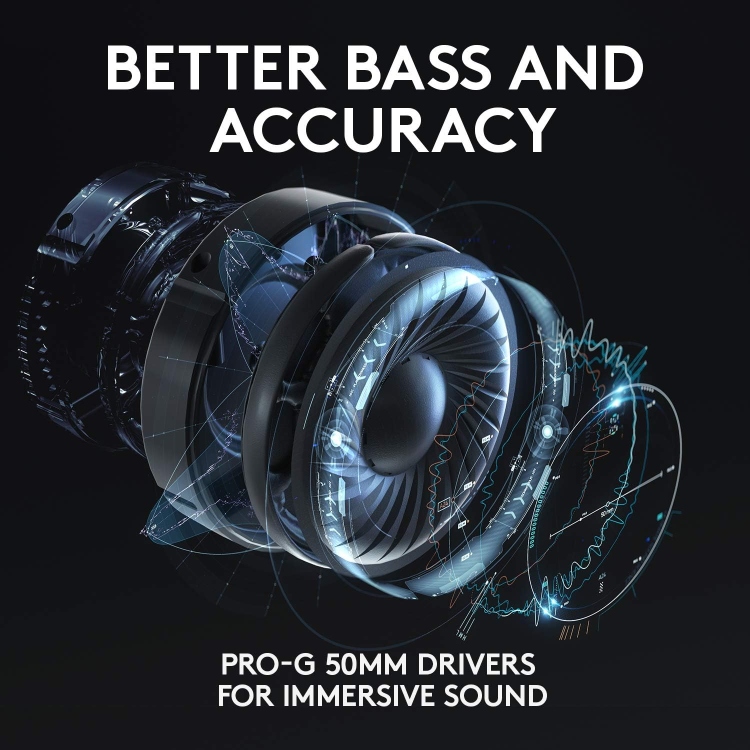 Logitech G633s RGB Wired Gaming Headset, USB (DTS Headphone:X 2.0) 7.1 Surround Sound , Flip-to-Mute Mic, Swivel, Multi Platform Support (3.5mm)