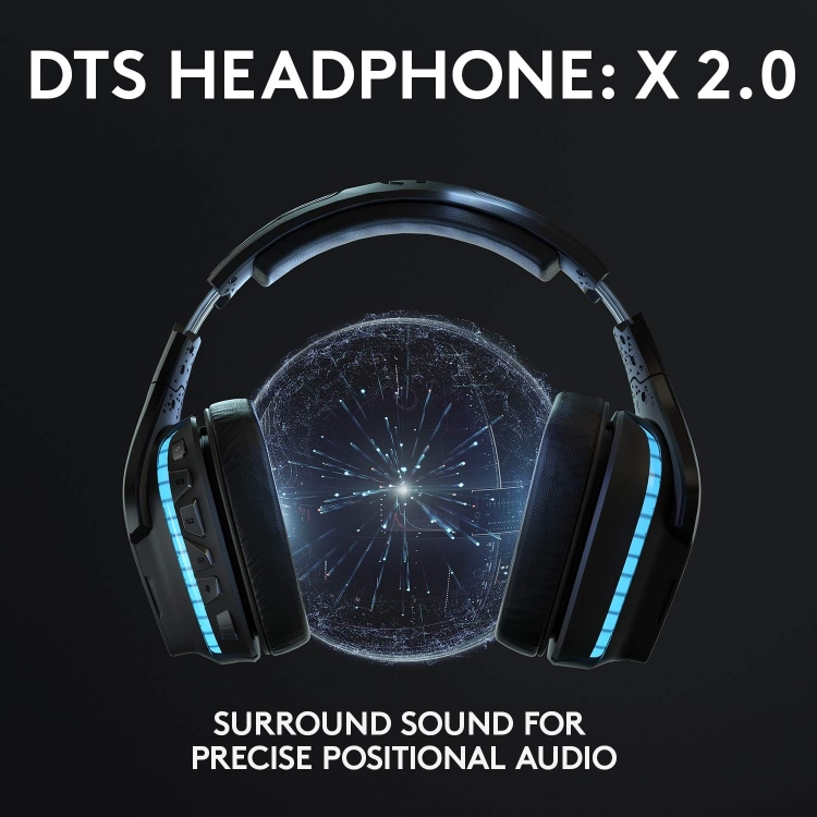 Logitech G633s RGB Wired Gaming Headset, USB (DTS Headphone:X 2.0) 7.1 Surround Sound , Flip-to-Mute Mic, Swivel, Multi Platform Support (3.5mm)