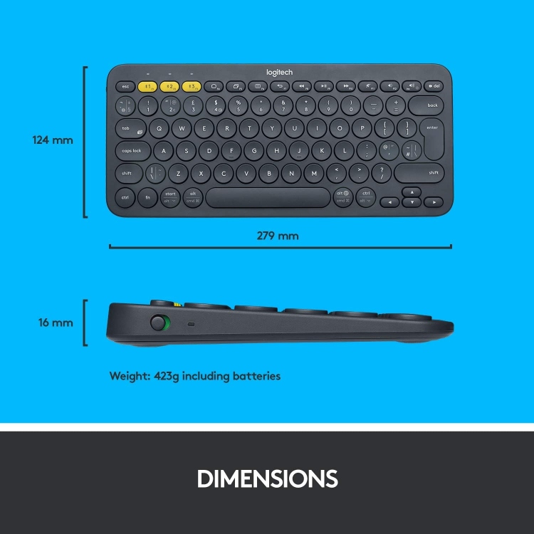 LOGITECH K380 MULTI-DEVICE BLUETOOTH KEYBOARD