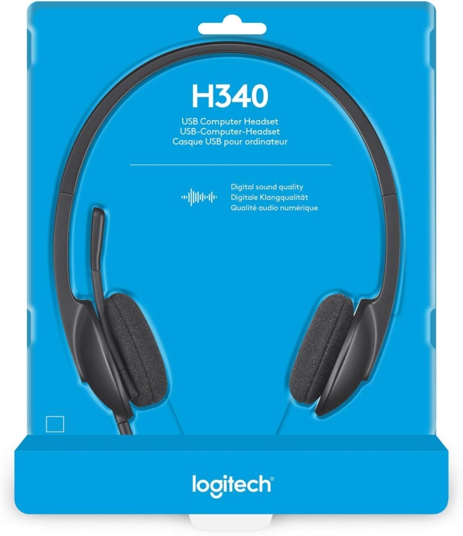 LOGITECH H340 USB HEADSET WITH NOISE-CANCELLING MIC