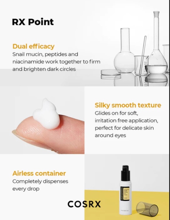 Cosrx, Advanced Snail Peptide Eye Cream 