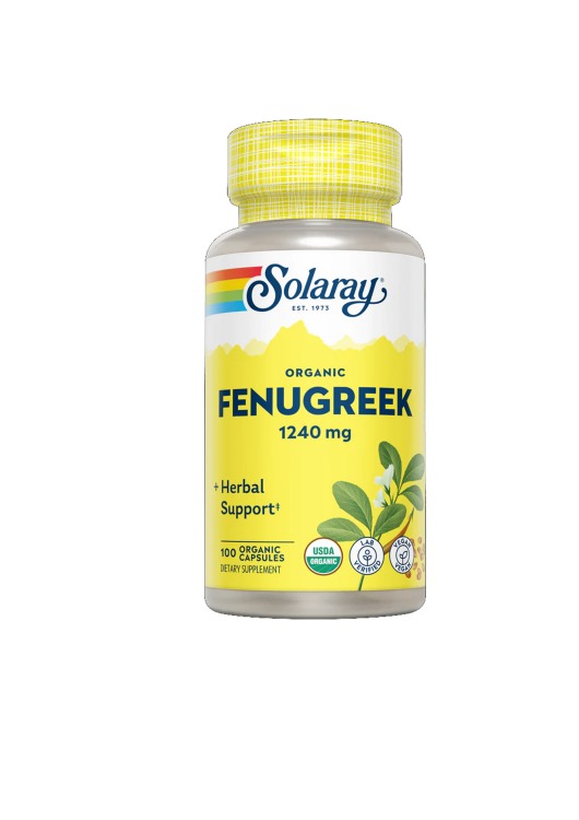 Solaray, Organic Fenugreek 1240 mg, 100 Organic Capsules