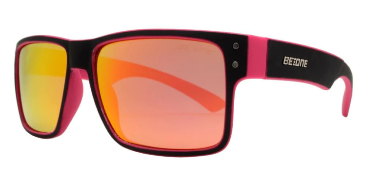 EyeframesInt-DY-PL-11J 3003 - Junior Rectangular Horn Rimmed Polarized Sunglasses with Studs, Assorted Colors