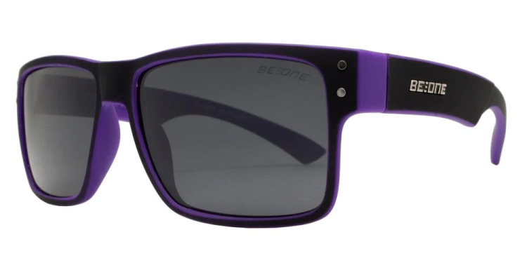 EyeframesInt-DY-PL-11J 3003 - Junior Rectangular Horn Rimmed Polarized Sunglasses with Studs, Assorted Colors