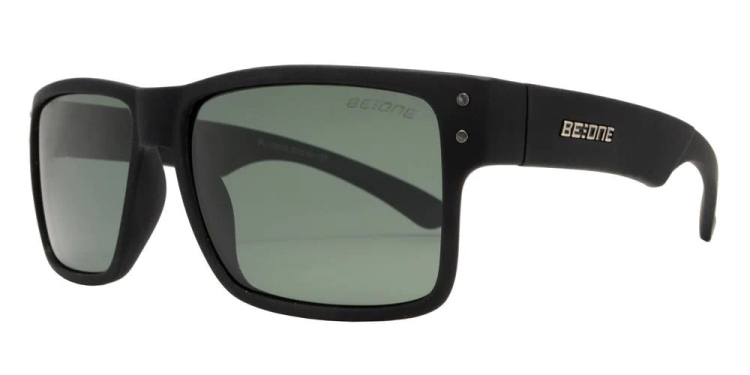 EyeframesInt-DY-PL-11J 3003 - Junior Rectangular Horn Rimmed Polarized Sunglasses with Studs, Assorted Colors