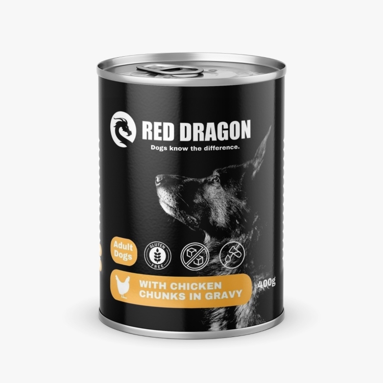 Red dragon wet food dog 400g Chicken