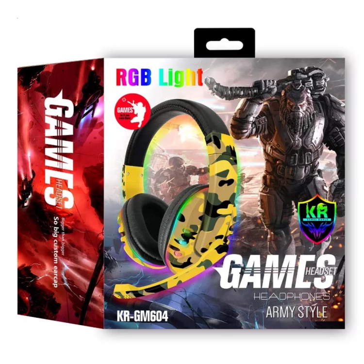 HEADSET GAMING RGB KR-GM604