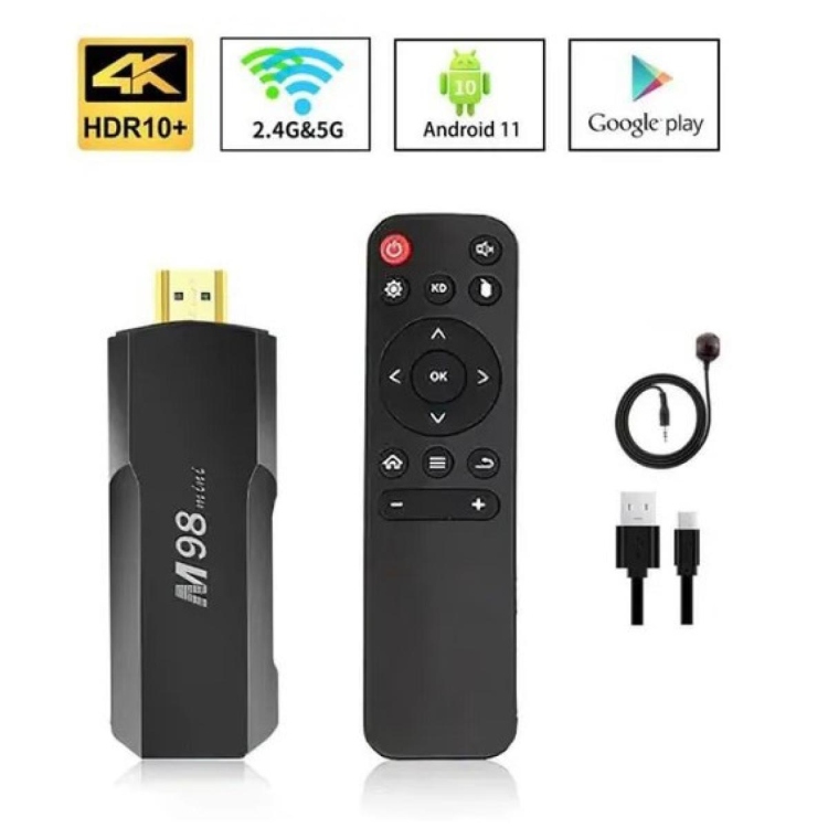 Y3 TV STICK M98 4RAM/ROM2+16 WIFI 2.4 5G BT5.0 OS & ANDROID 11 GTV &