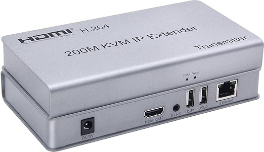 HDMI KVM EXTENDER OVER SINGIE CAT6 200M & USB WITH POWER