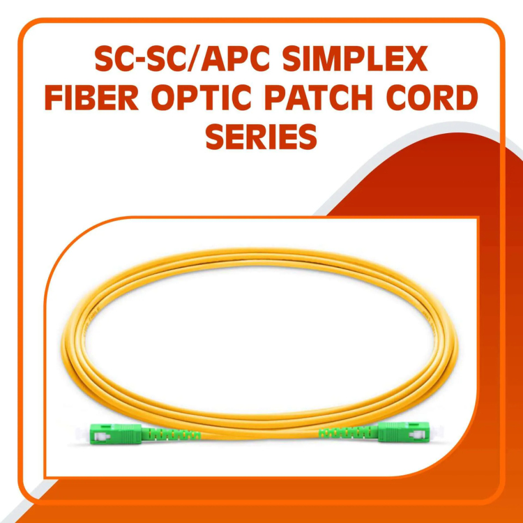 SC-SC 5M SINGLE MODE FIBER APC(GREEN)