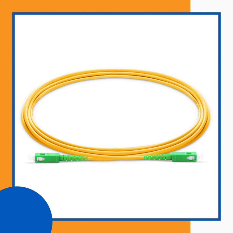 SC-SC 5M SINGLE MODE FIBER APC(GREEN)