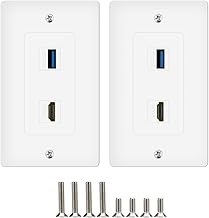 FACE PLATE FOR HDMI USB CONNECTOR PORT 1