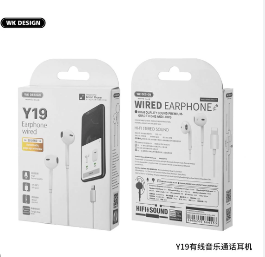  WEKOME Y19 WIRED EARPHONE FOR IPHONE