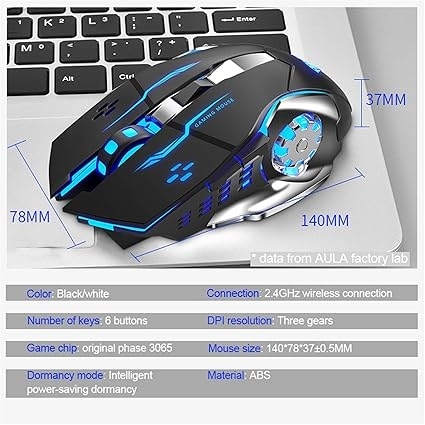 AULA SC100  WIRELESS CHARGINGMOUSE 10 METERS