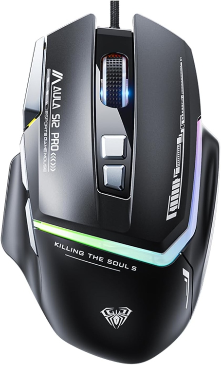 AULA S12PRO WIRED GAMING MOUSE WITH 7 KEYS