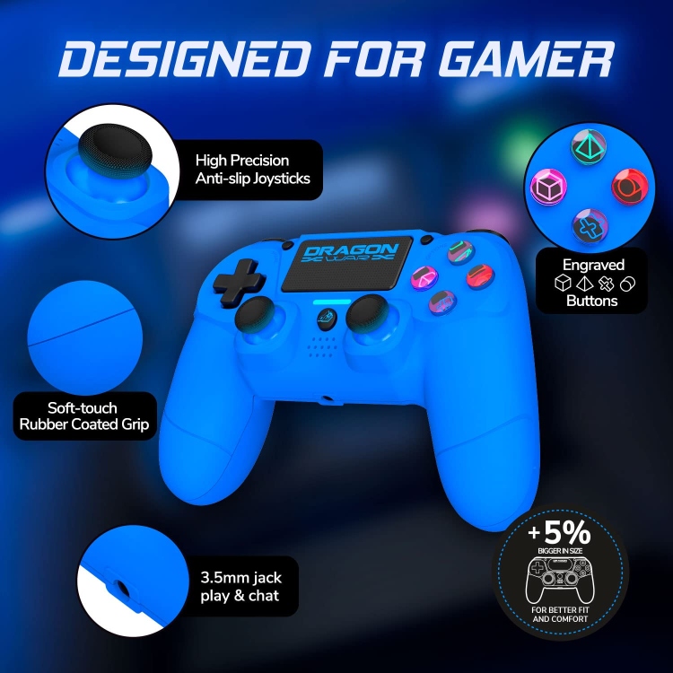 DRAGON SHOCK -MIZAR WIRELESS BLUETOOTH CONTROLLER FOR PS4, PC AND MOBILE