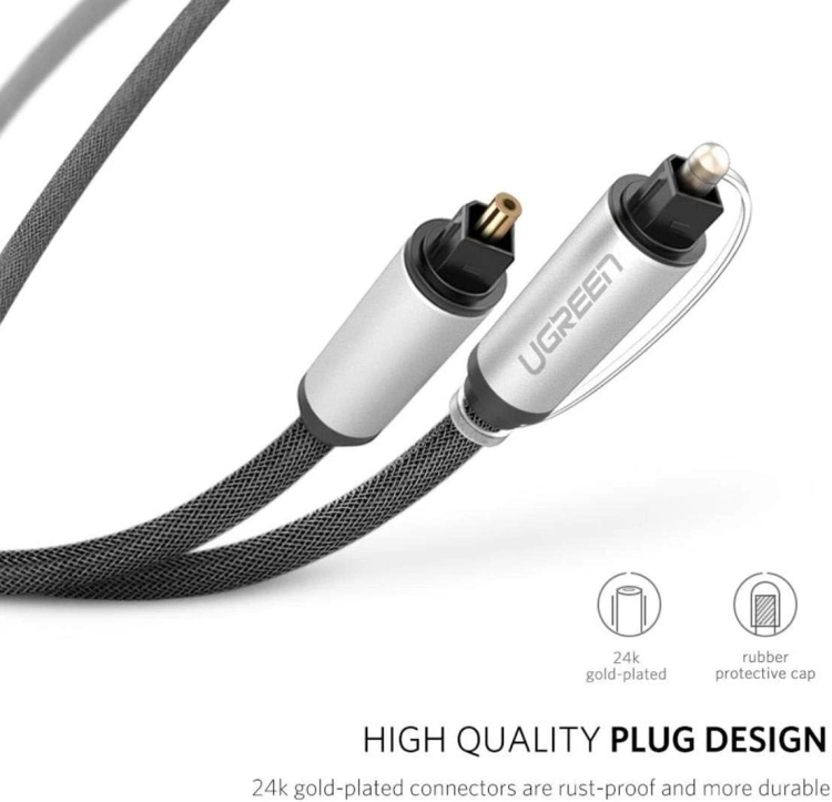 UGREEN AV108  10542 UGREEN TOSLINK OPTICAL AUDIO CABLE 1.5M