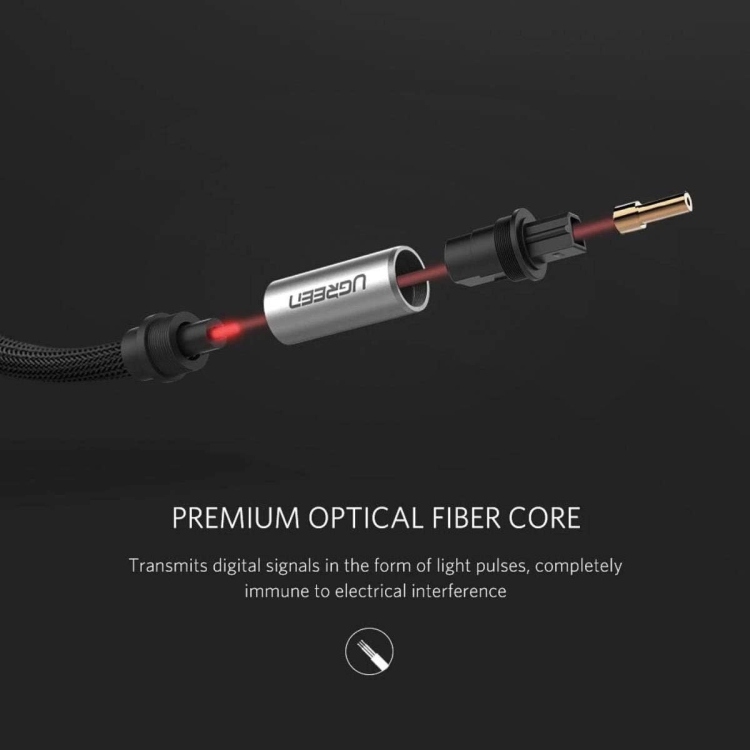 UGREEN AV108 10540 TOSLINK OPTICAL AUDIO CABLE 2M