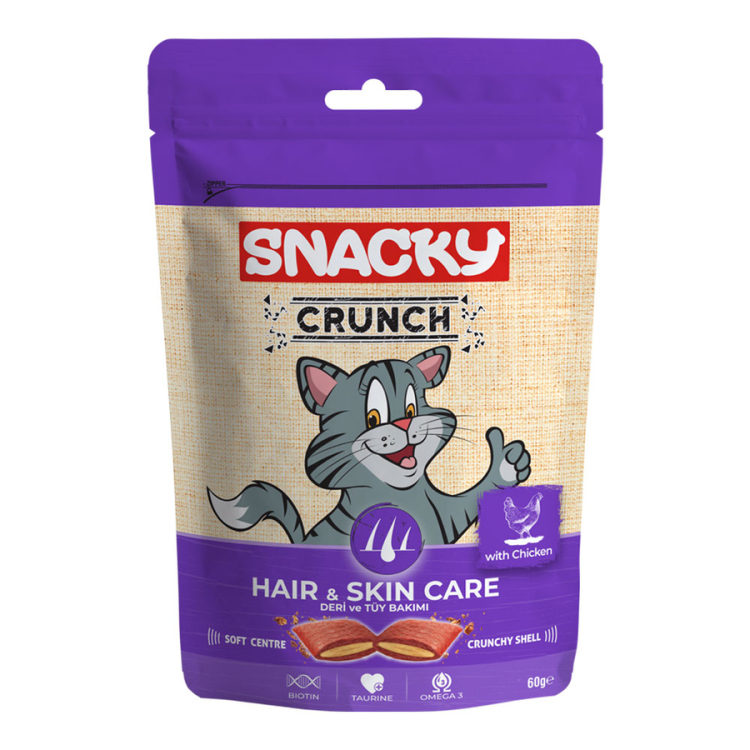 Snacky cat crunch مكافئات  للمحافظة على الشعر