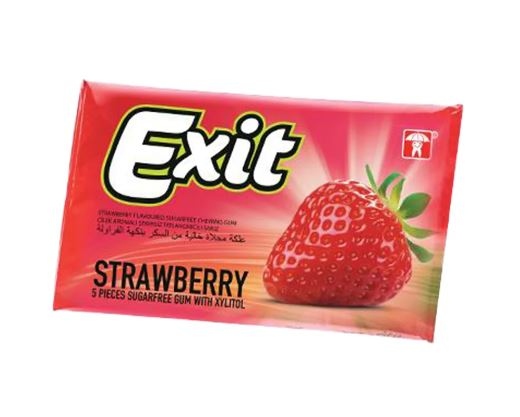 Exit Strawberry Chewing Gum Sugar Free 50G
