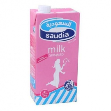 السعودية حليب خالي الدسم 1 لتر