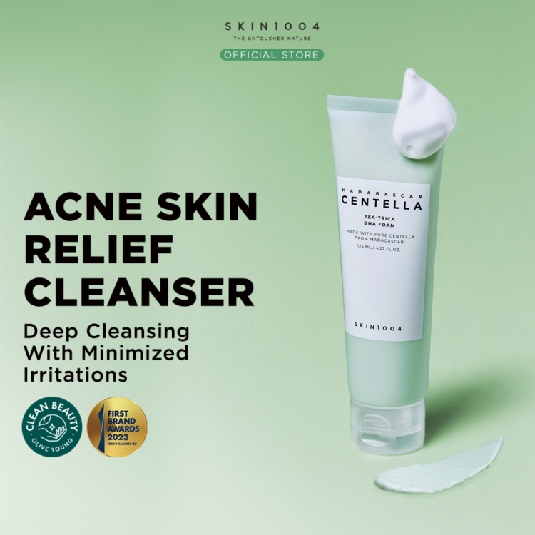 SKIN1004 Madagascar Centella Tea-Trica Bha Foam غسول رغوي بالساليساليك اسد 