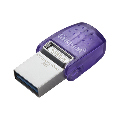 Kingston DataTraveler microDuo 3C 128GB USB-C & USB-A - OTG Type-c Flash Drive