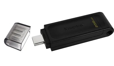 FLASH KINGSTON 256GB USB-C 3.2 DT70