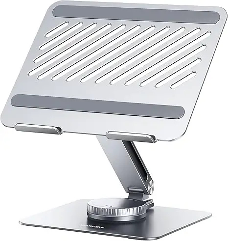 UGREEN LP592 90849 SWIVEL&FULL ANGLE HOVER ADJUSTABLE&FOLDABLE LAPTOP STAND HORIZONTAL ROTATION 360 (201MM) UP TO 17.3"  (SILVER)