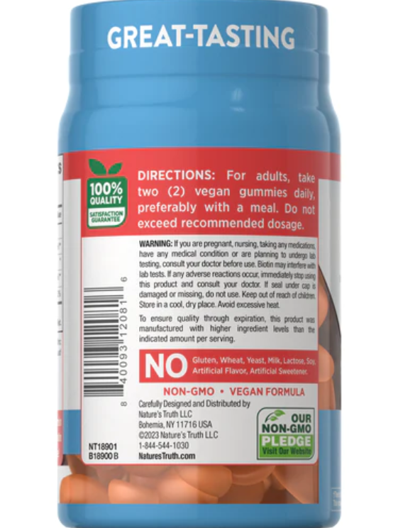 Nature's Truth, Biotin 10,000 Mcg 