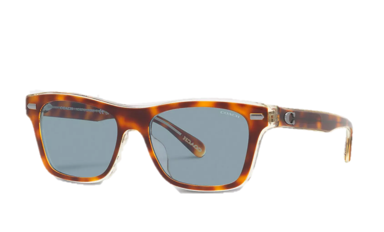 EyeframesInt-COACH-CH583 - Beveled Signature Square Sunglasses - Assorted Colors