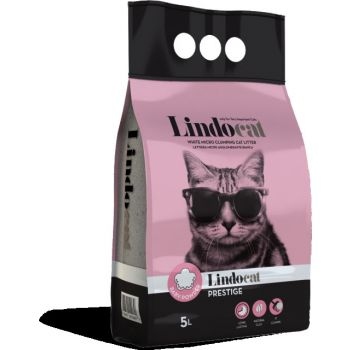 Prestige-Lindo Cat White clumping litter with a baby powder scent 5L