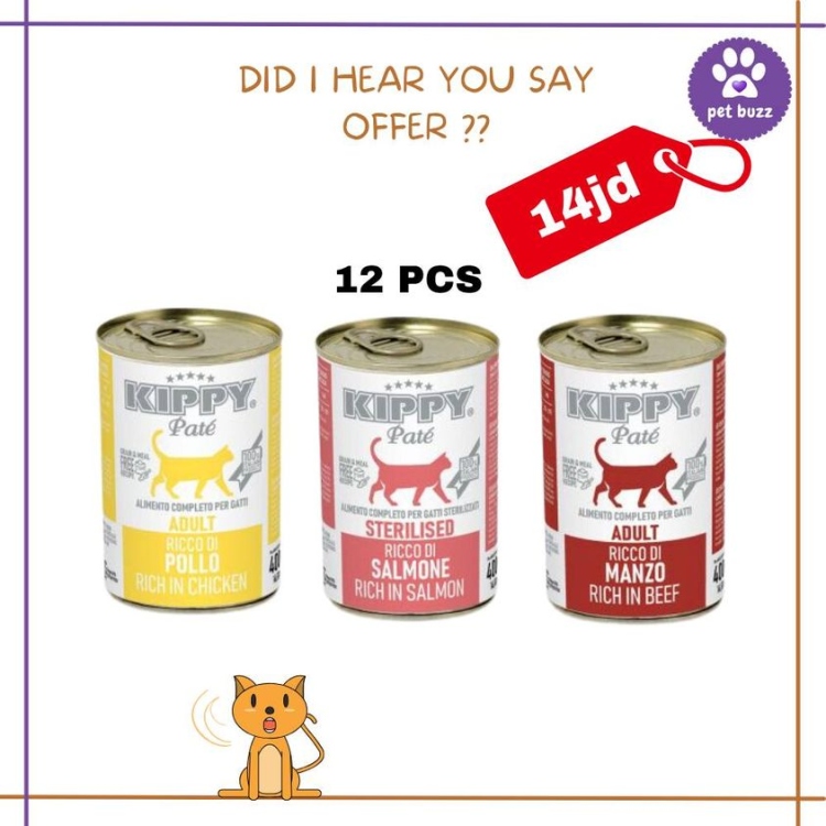 kippy wet food 400 gm offer (12 or 24pcs ) 