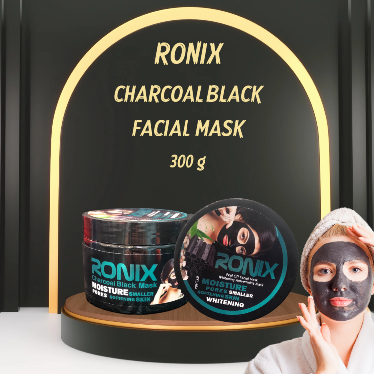 ماسك الفحم للوجه رونيكس RONIX CHARCOAL BLACK MASK