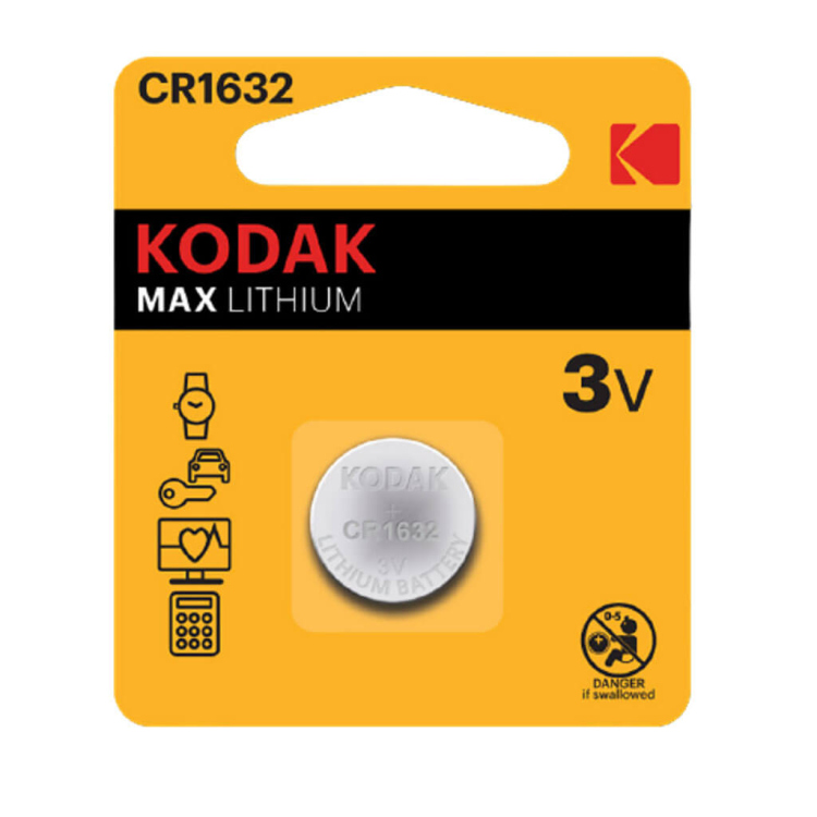 KODAK BATTERY  V3 CR1632